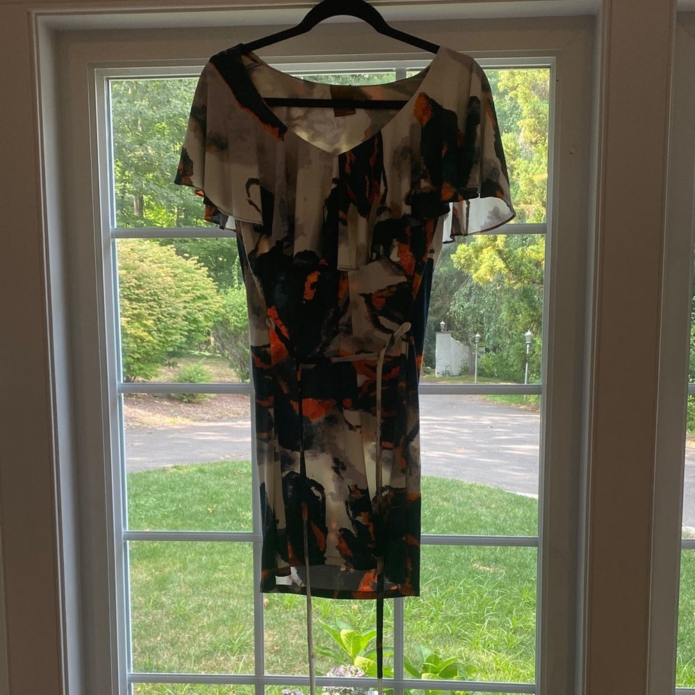 Elegant Multicolor Abstract Dress